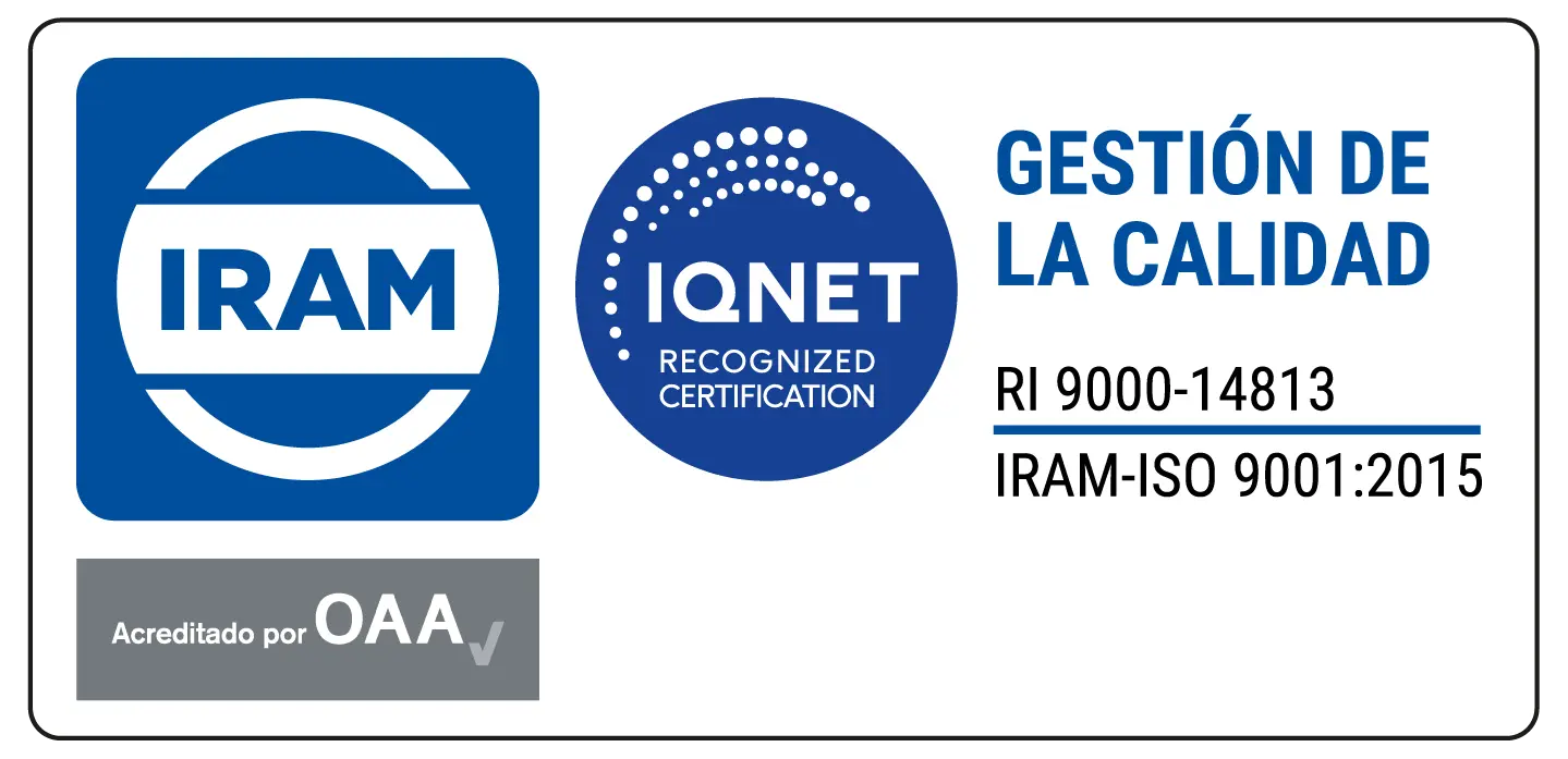 ISO 9001-2015: Prestación de servicio de diagnóstico de la automatización de los procesos de producción de plantas industriales y mantenimiento de la programación de su software.
